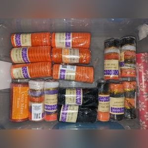 16 assorted colors crafters square deco mesh